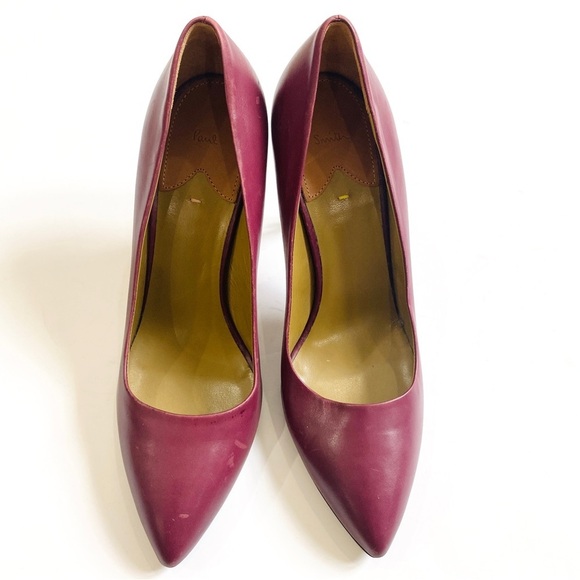 Paul Smith 4” pump heels in burgundy NEW main image 1